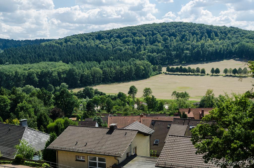 170806153233DSC_0356.jpg - Uitzicht vanaf ons balkon Waldcafe Jager Bad Driburg